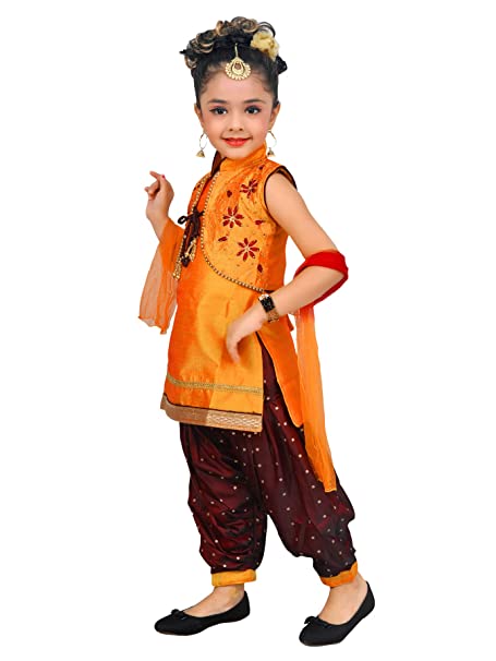 Georgette Girl Maroon Embroidered Patiala Suit, Stitched at Rs 1435/set in  New Delhi